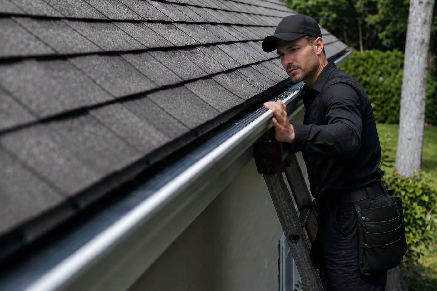 Installation de gouttières adaptée �� votre maison par notre équipe locale